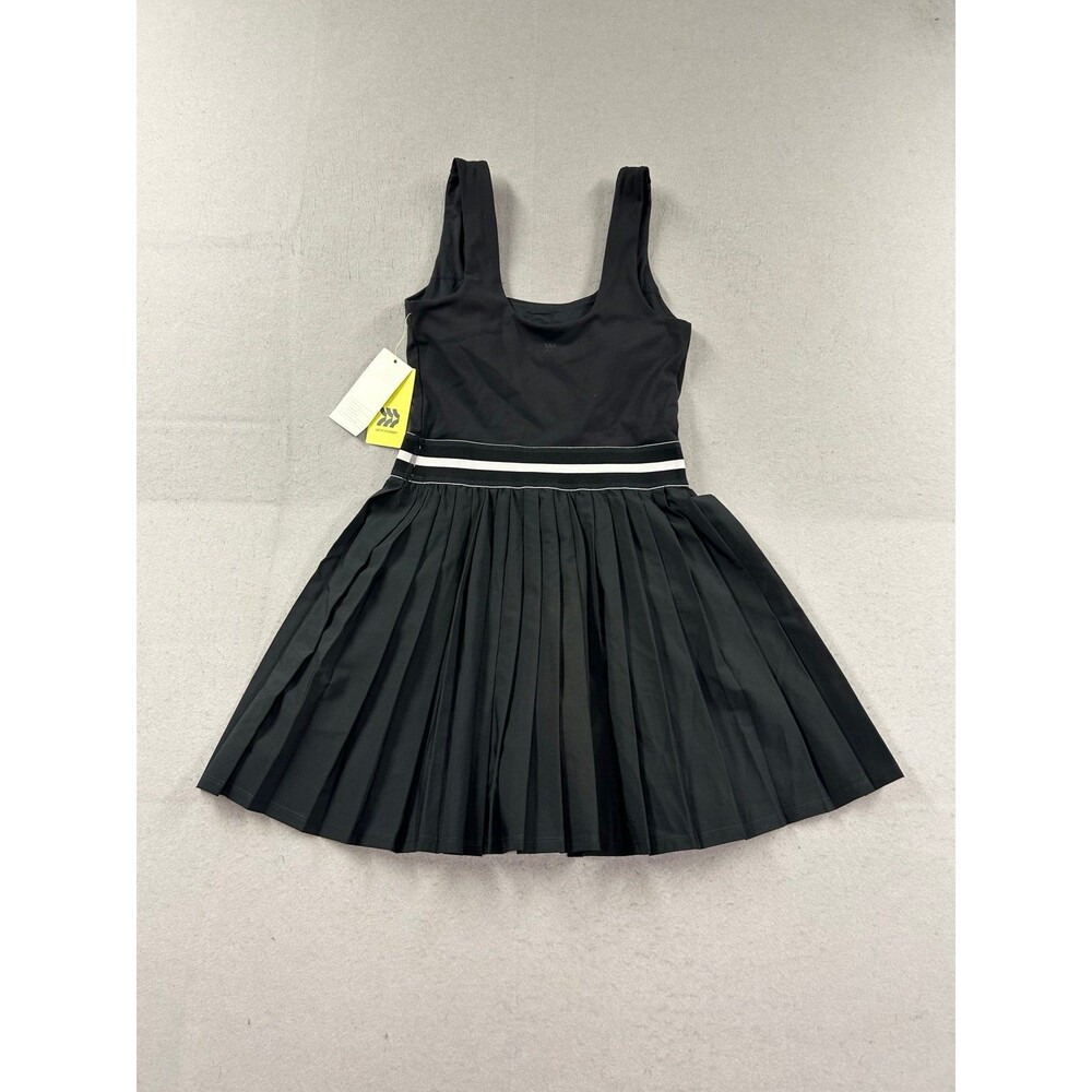 New All In Motion Women's XS Tennis Athletic Pleated Dress Built in Shorts Black - Picture 2 of 8